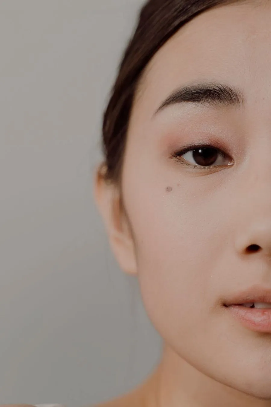 Close-up of smooth skin around the eye